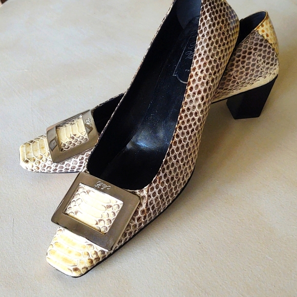 Roger Vivier Shoes - Roger Vivier Python Heel